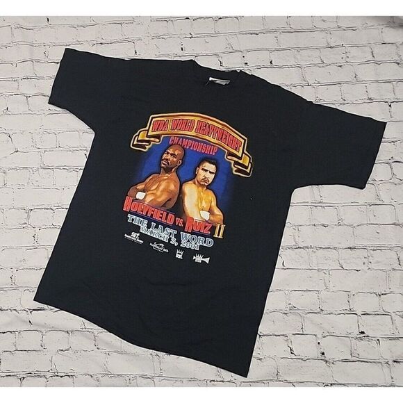 Mandalay Bay Resort Other - NWOT Vintage 2001 Holyfield vs Ruiz II WBA Boxing Championship Shirt L